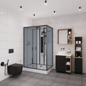 Душевая кабина Niagara NG 6912-01GQL BLACK 120х80 см
