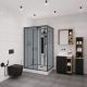 Душевая кабина Niagara NG 6912-01GQL BLACK 120х80 см
