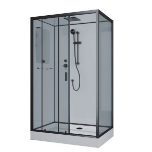 Душевая кабина Niagara Premium NG-6912-01QL BLACK 120х80 см
