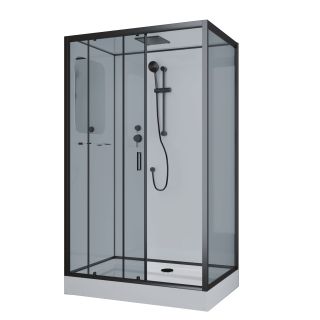 Душевая кабина Niagara Premium NG-6912-01QL BLACK 120х80 см