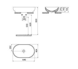 Раковина Creavit Mina MN165-00CB00E-0000 65 см белый