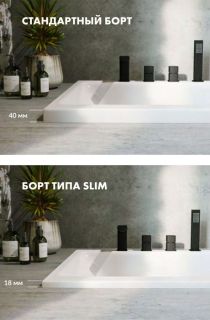 Акриловая ванна Whitecross Layla Slim 0122.170075.100 170x75см белый глянец