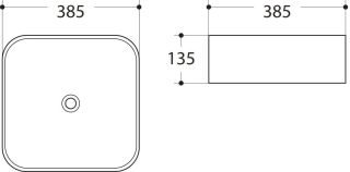 Раковина Art&Max 38см чёрный матовый AM-78110-MB Раковина Art&Max 38см чёрный матовый AM-78110-MB