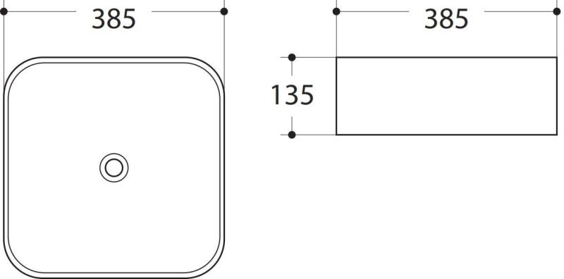 Раковина Art&Max 38см чёрный матовый AM-78110-MB Раковина Art&Max 38см чёрный матовый AM-78110-MB