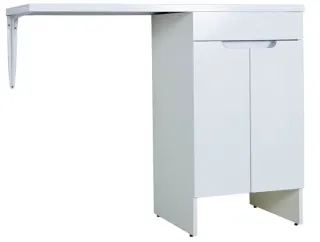 Тумба с раковиной под стиральную машину Orange Система STD-110TUW+RAR 110 см белый