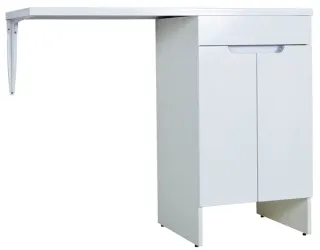 Тумба с раковиной под стиральную машину Orange Система STD-120TUW+RAR 120 см белый