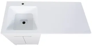 Тумба с раковиной под стиральную машину Orange Система STD-120TUW+RAL 120 см белый