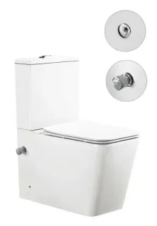 Унитаз напольный SantiLine SL-5017T-SM/BD белый
