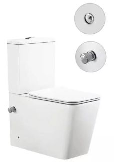 Унитаз-компакт SantiLine SL-5017SM-BD с функцией биде и встроенным смесителем белый Унитаз-компакт SantiLine SL-5017SM-BD с функцией биде и встроенным смесителем белый