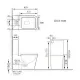 Унитаз напольный SantiLine SL-5017T-SM/BD белый