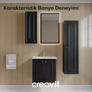 Зеркало с подсветкой Creavit Kayra KY4001.01.MAN 50 см антрацит матовый