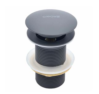 Донный клапан Creavit SF030.ANM без перелива антрацит матовый