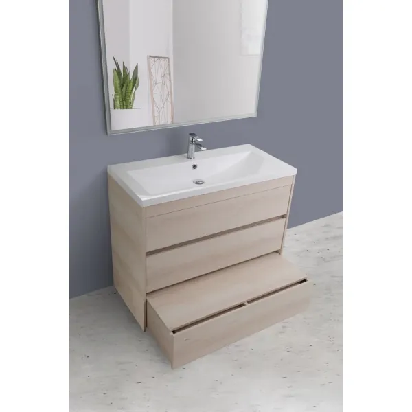 Тумба под раковину ArtMax Family FAMILY-900-3C-PIA-PB 90 см белая сосна