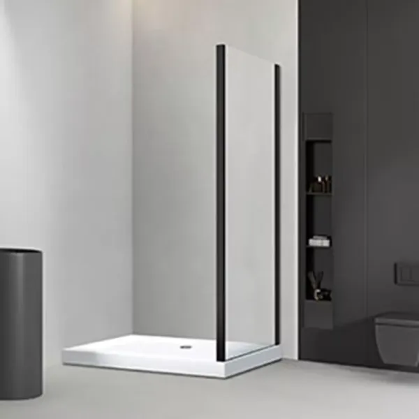 Боковая панель Veconi KP-01B, 900х1850 ,черный, стекло прозрачное Боковая панель Veconi KP-01B, 900х1850 ,черный, стекло прозрачное