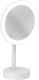 Зеркало косметическое Kludi Vela R 5899553F с 3-х кратным увеличением и LED-подсветкой белый матовый