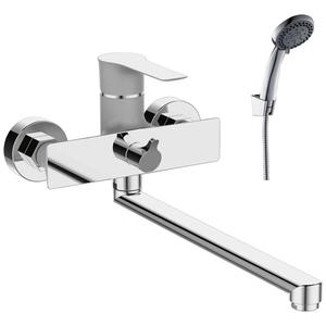 Смеситель для ванны и душа Rossinka RS35-32PC Хром Перламутр