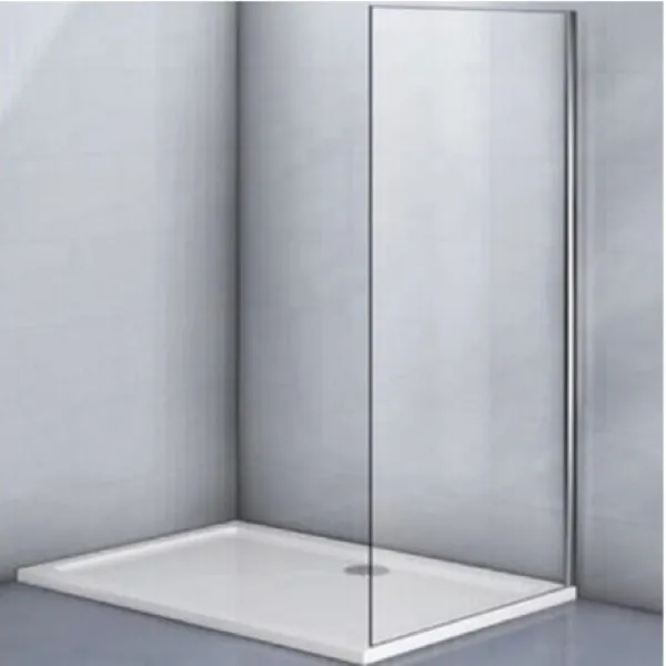 Боковая панель Veconi KP-07, 900х1950 хром, стекло прозрачное Боковая панель Veconi KP-07, 900х1950 хром, стекло прозрачное