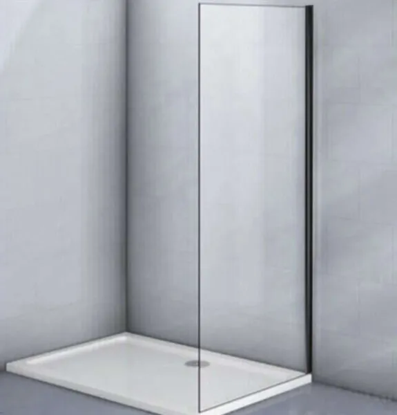 Боковая панель Veconi KP-07B, 900x1950, черный, прозрачное стекло Боковая панель Veconi KP-07B, 900x1950, черный, прозрачное стекло