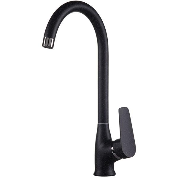 Смеситель для кухонной мойки Rossinka S35-23-Black Черный Хром