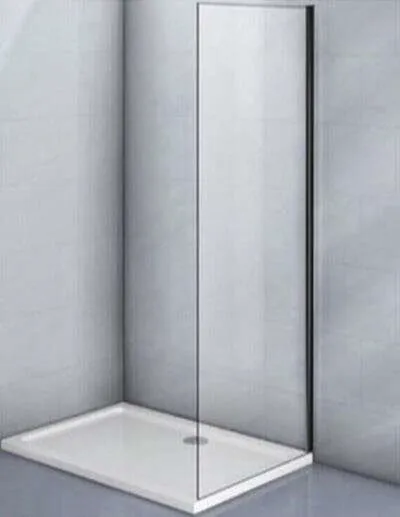 Боковая панель Veconi KP-11B, 1000х1950 черное, стекло прозрачное Боковая панель Veconi KP-11B, 1000х1950 черное, стекло прозрачное