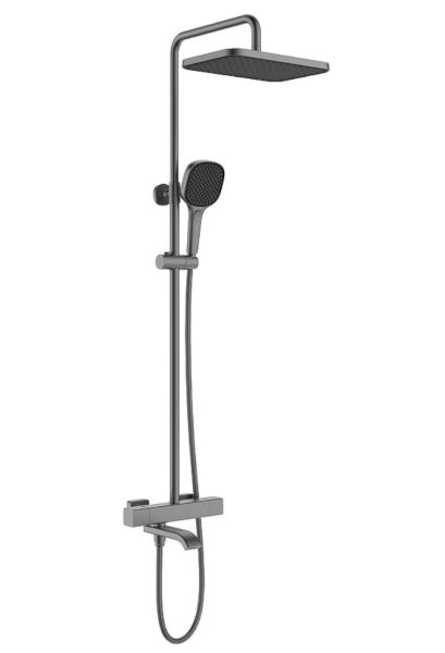 Душевая стойка Raglo R22.26.09 с термостатом графит Душевая стойка Raglo R22.26.09 с термостатом графит