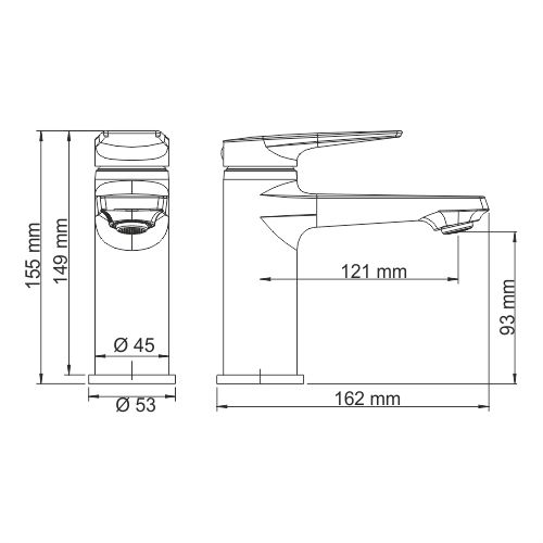 WasserKRAFT Glan 6603 Смеситель для умывальника