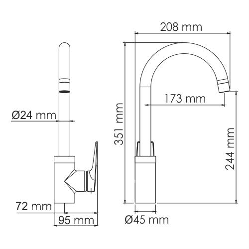 Wasserkraft Glan 6607 Смеситель для кухни