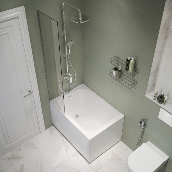 Акриловая ванна Aquanet Elba 00329639 100x70 см, с каркасом