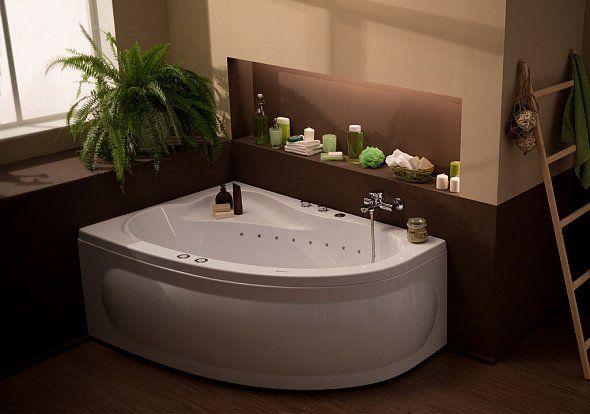 Акриловая ванна Aquanet Luna 155x100 L