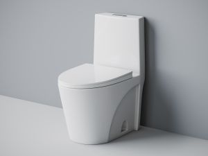 Унитаз-моноблок Laguraty 2100 AC с функцией биде и смесителем белый