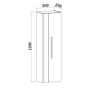Пенал Runo универсальный подвесной Вудлайн 35 (00-00001012)