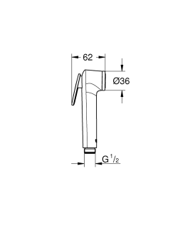 Гигиенический душ GROHE BauClassic 129186 хром