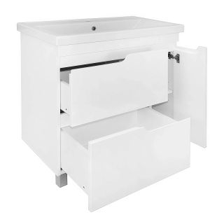 Тумба с раковиной Azario Kantri CS00097254 80 см белый глянец