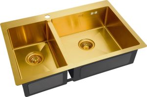 Мойка кухонная Zorg Inox PVD SZR-78-2-51-R BRONZE