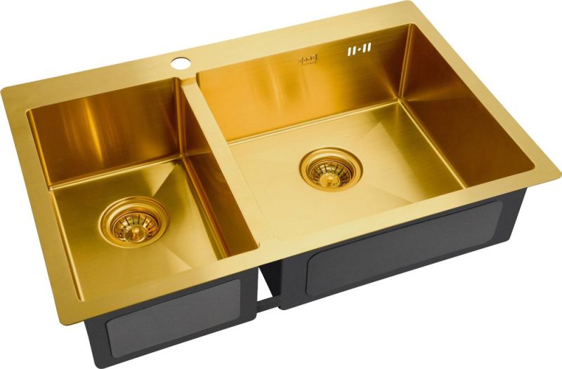 Мойка кухонная Zorg Inox PVD SZR-78-2-51-R BRONZE