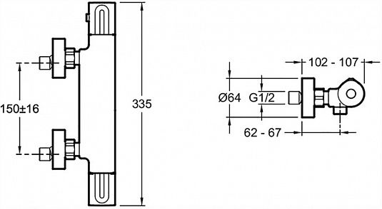 Смеситель для душа Jacob Delafon  Metro E24394-CP