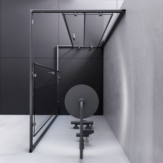 Душевой уголок Am.Pm Gem S 120x80см чёрный матовый W93G-404-120280-BT Душевой уголок Am.Pm Gem S 120x80см чёрный матовый W93G-404-120280-BT