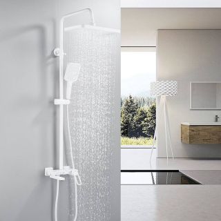 Душевая стойка Shevanik S6826C белый Душевая стойка Shevanik S6826C белый