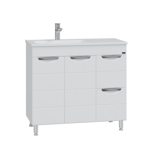 Напольная тумба под раковину Санта Родос 206027 90 см белый
