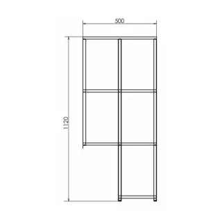 Шкаф Comforty Порто 00-00010675 дуб дымчатый 50 см Шкаф Comforty Порто 00-00010675 дуб дымчатый 50 см