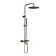 Душевая стойка WasserKRAFT Muritz Thermo 98101.116.137BRG с термостатическим смесителем розовое золото матовое