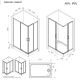 Душевой уголок Am.Pm Above W9XG-403-12080-BT 120x80 см профиль чёрный матовый стекло прозрачное
