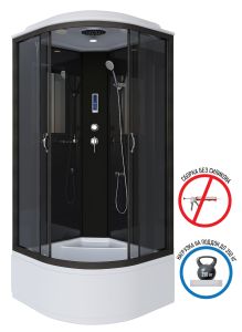 Душевая кабина Niagara NG-6508-14P 90x90см чёрный/тонированное