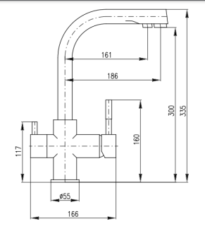 Смеситель для кухни Rav Slezak Seina SE918.5CMAT черный Смеситель для кухни Rav Slezak Seina SE918.5CMAT черный