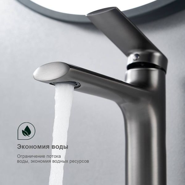 Смеситель для раковины Splenka S50.10.09 графит