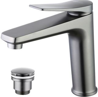 Смеситель для раковины Lemark Bronx LM3737GM с донным клапаном графит Смеситель для раковины Lemark Bronx LM3737GM с донным клапаном графит