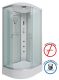Душевая кабина Niagara NG-33084-14RF с гидромассажем 100x80см серебро/матовое