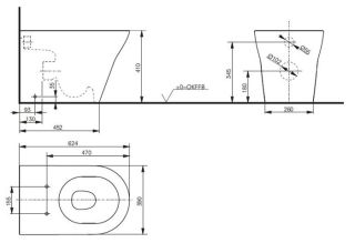 Приставной унитаз TOTO MH CW163Y#XW безободковый белый Приставной унитаз TOTO MH CW163Y#XW безободковый белый