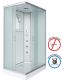 Душевая кабина Niagara NG-43185-14QG с гидромассажем 110x80см серебро/матовое