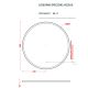 Зеркало Artceram Lord ACS016 17 в металлической раме с LED-подсветкой и сенсорным выключателем черное